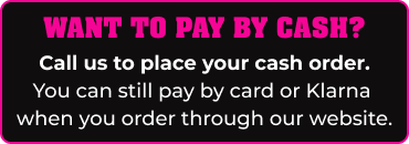 Want to pay by cash? Call us to place your order.
