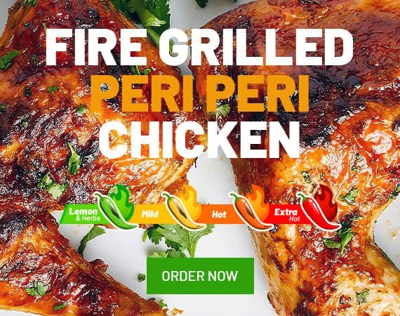 Delicious peri peri chicken!