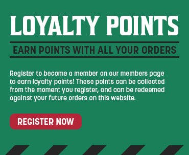 Register online for free today and start earning loyalty points with every online order.