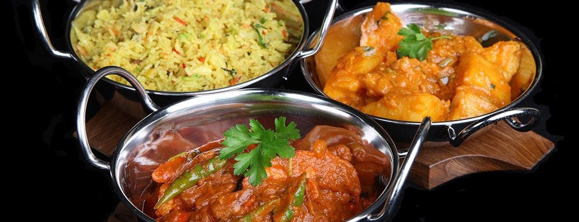 Our menu includes a variety of delicious curries and other dishes