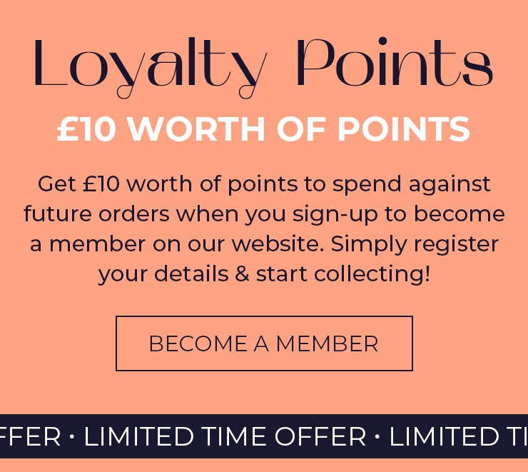 Free £10 in points to spend on future orders at Khana when you sign up for membership on our website!