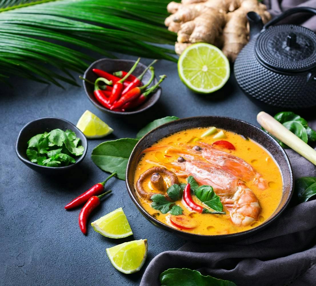 Delicious Tom Yum Soup, order now from Purley Dragon!