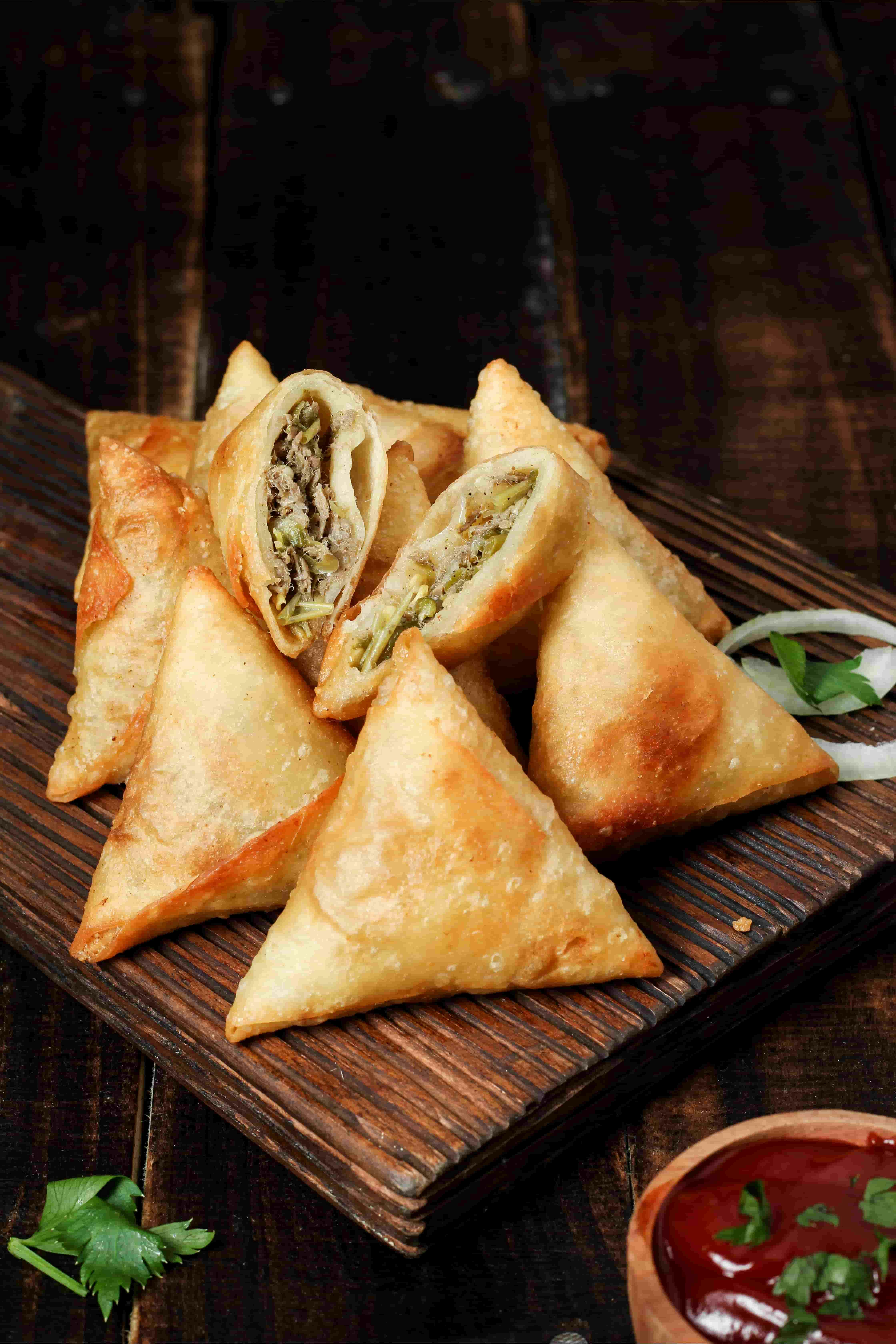 Glorious Meat Samosa, order now!