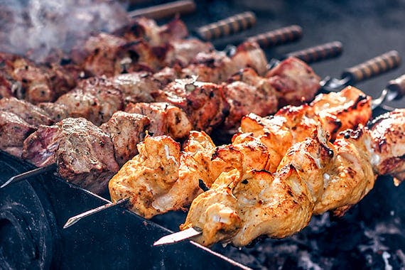 Our chefs specialise in serving tasty kebabs.