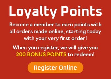 Order now and start accumulating loyalty points!