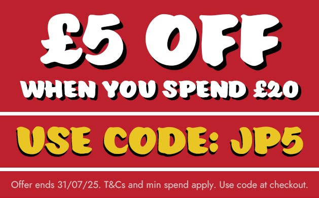Get £5 off when you spend £20 or more!