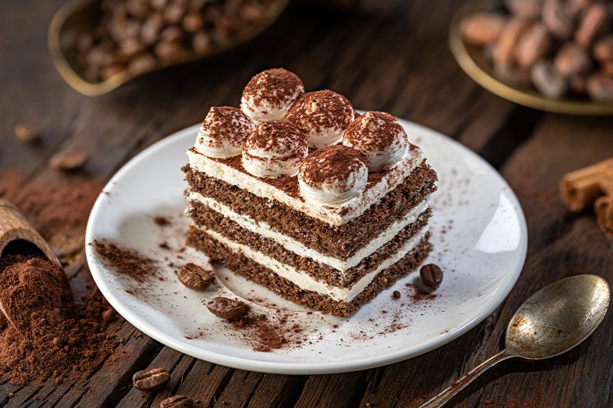Try our delicious and delectable tiramisu cake!