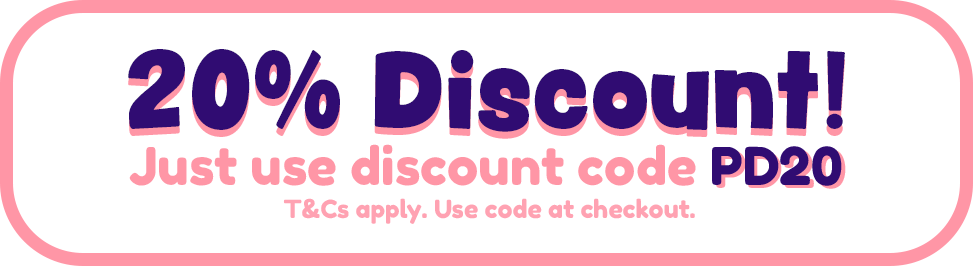 20% off your orders, use code PD20 at checkout!