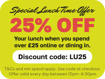 25% off online or dine-in lunch orders at Wami Michi, use code LU25 at checkout