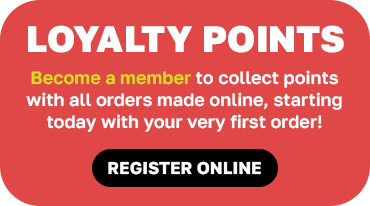 Register to start earning points on every order!
