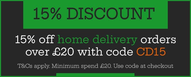 15% off delivery orders!
