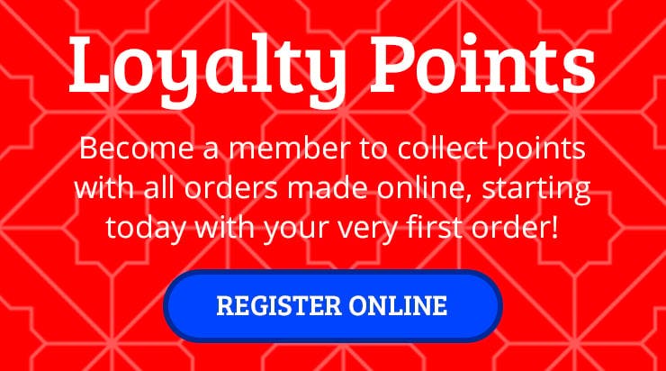 Earn loyalty points with every online order