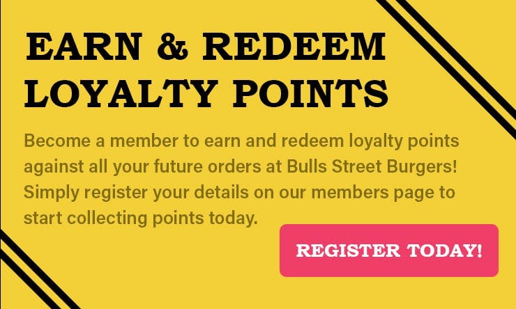 Earn free loyalty points with every online order you make on this website.