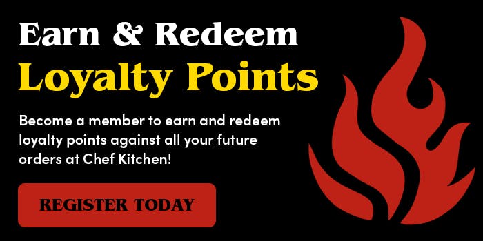 Sign up for free and earn loyalty points with every online order.