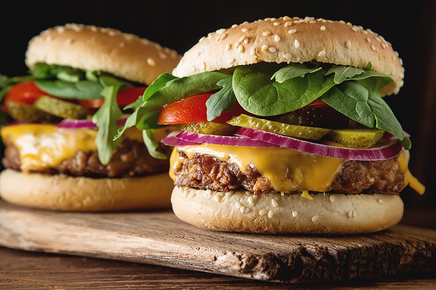 Delicious Burgers from Nonnas Cafe and Restaurant, start ordering now!