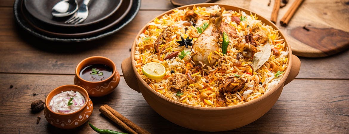 Delicious Chicken Biryani, start ordering now!