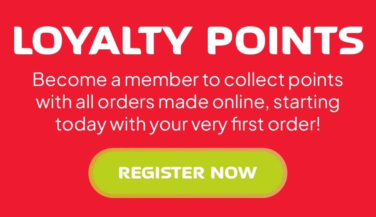 Earn loyalty points when you become a member at Just Pizza