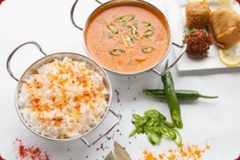 Spicy rice, samosas, bhajis and pakoras!