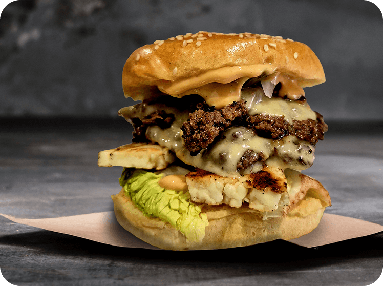 Delicious burgers available to order for delivery or collection from Sliders (Swindon)