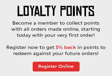 Earn loyalty points with every online order