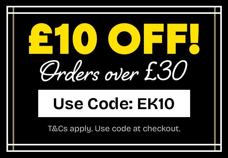 £10 off orders over £30! Enter code EK10 at the checkout