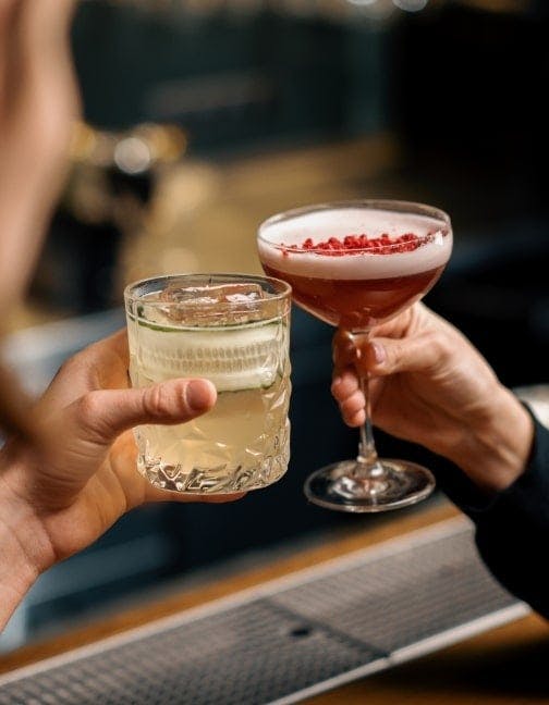 Two drinks served at the bar from Efes Kitchen and Bar