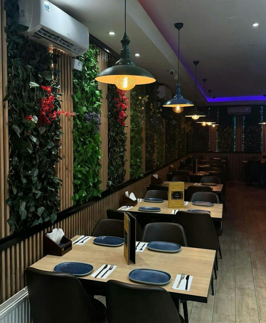 Tables in our Turkish restaurant with a relaxing mood and ambiance