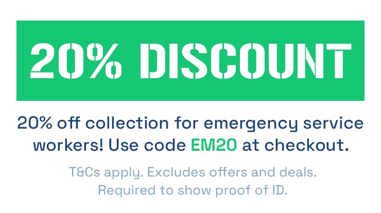 20% Off emergency support workers