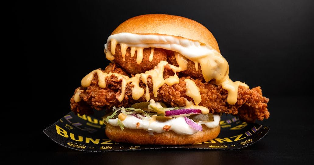Order mac and cheese burgers online from Bunzilla (Chorlton-cum-Hardy)
