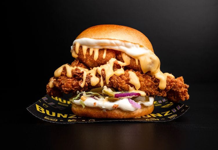Order mac and cheese burgers online from Bunzilla (Chorlton-cum-Hardy)