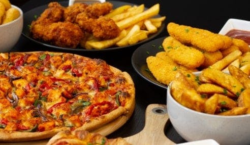 A mega deal with pizza, wedges, wings and more