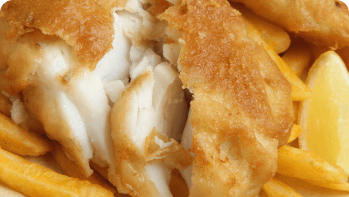 Order fresh, high quality fish and chips from Radlett Fish and Chips, all made to order with fresh batter.