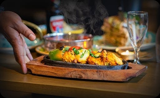 Delicious and tasty Tandoori Chicken served at Sasas Indian Bar and Kitchen (Malmesbury)