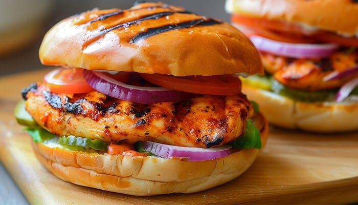 Order Chicken Burgers online for collection from Lord Falafel (Guildford)