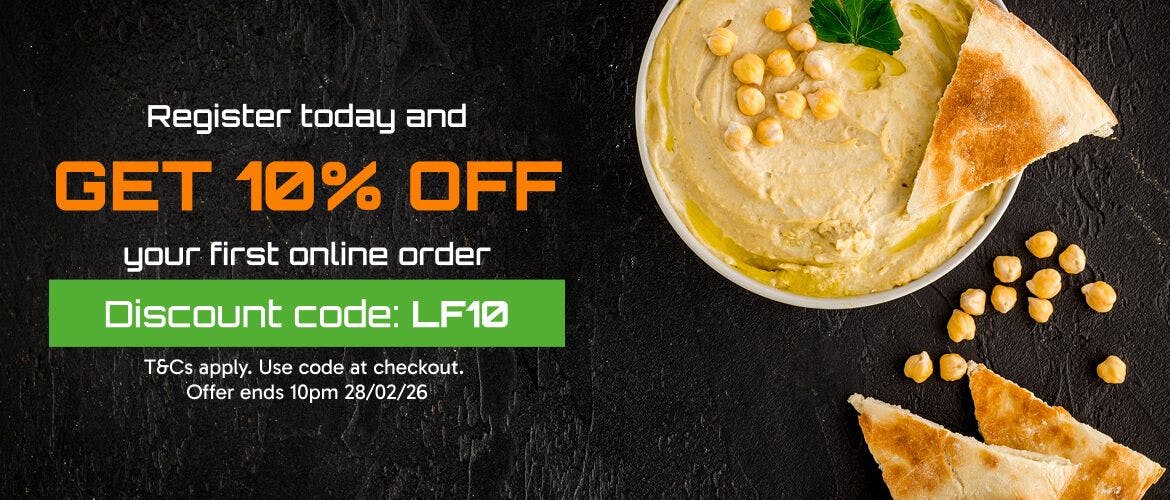 Registered members get 10% off first order