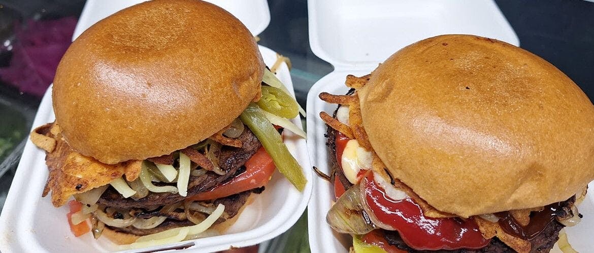 Order burgers online for collection from Lord Falafel (Guildford)