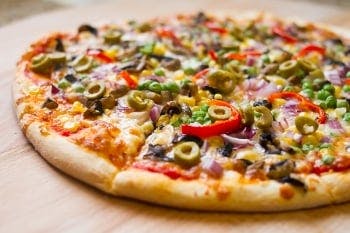 Tasty Vegetarian pizza served at IBOSS KITCHEN (Enfield)