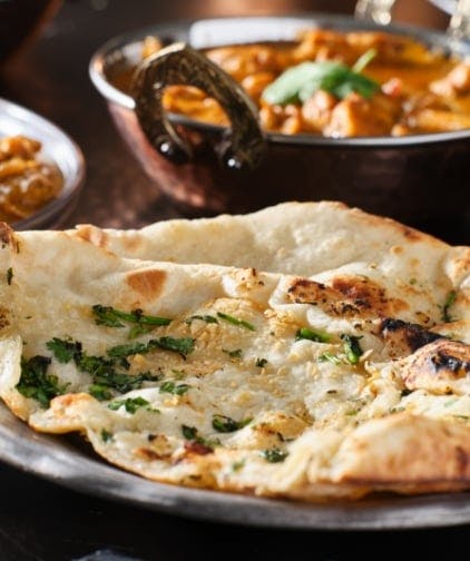 Soft and tasty naan bread from De Mountain Masala (Christchurch)