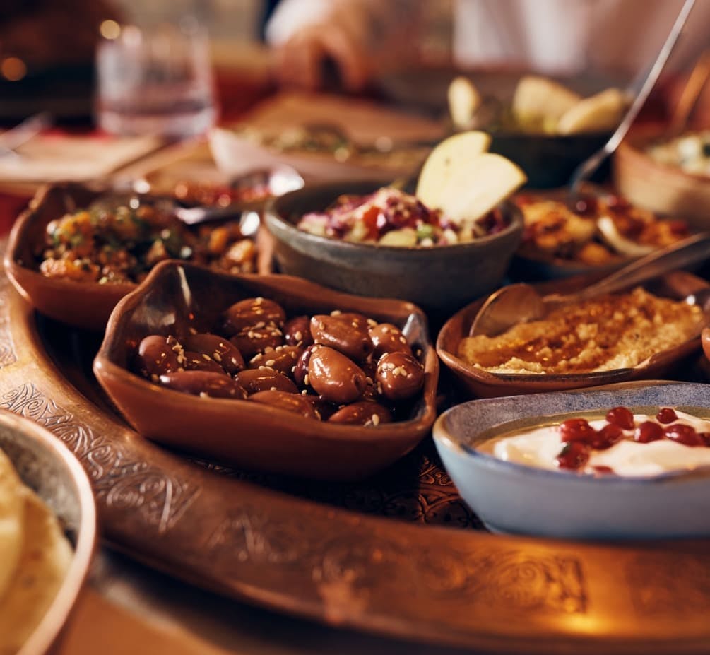 Selection of cold Meze served at Sheesh Turkish Meze and Grill (Birmingham)