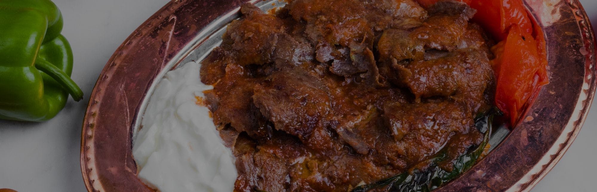 Juicy and tasty Turkish Iskender Kebab from Sheesh Turkish Meze and Grill (Birmingham)