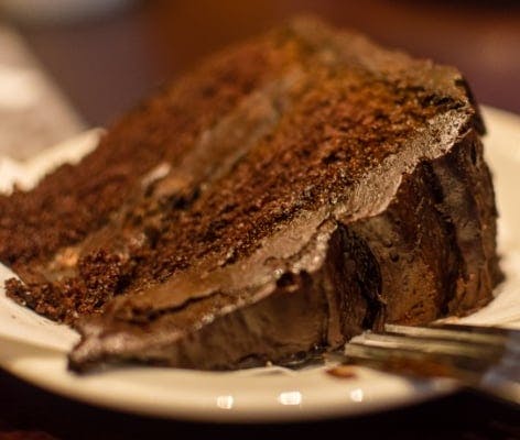 Order chocolate fudge cake from Perfect Burger (Guildford)