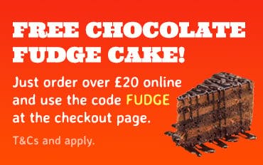 Spend over £20 at Chicken and Pizza Valley and get a free chocolate fudge cake