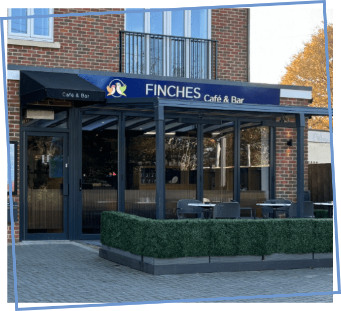 The outside of our cafe & Bar in Wokingham