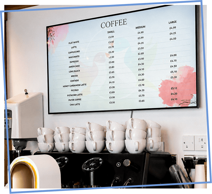 Choose your go-to coffee or try something new at Finches (Table Ordering)!