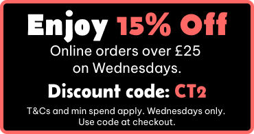 Get 15% off your online order with code CT2.