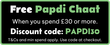 Get free Papdi Chaat when you spend £30 or more!