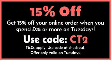 Get 15% off your online order with code CT2.