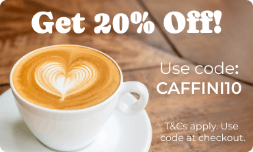 Get 10% off your online order when you use the code CAFFINI10.