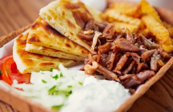 Doner and chips from Istanbul Kebab (Worthing)