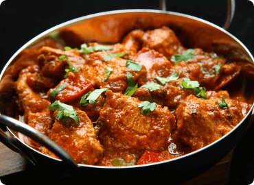 Authentic curries available to order from Tandoori Nights 